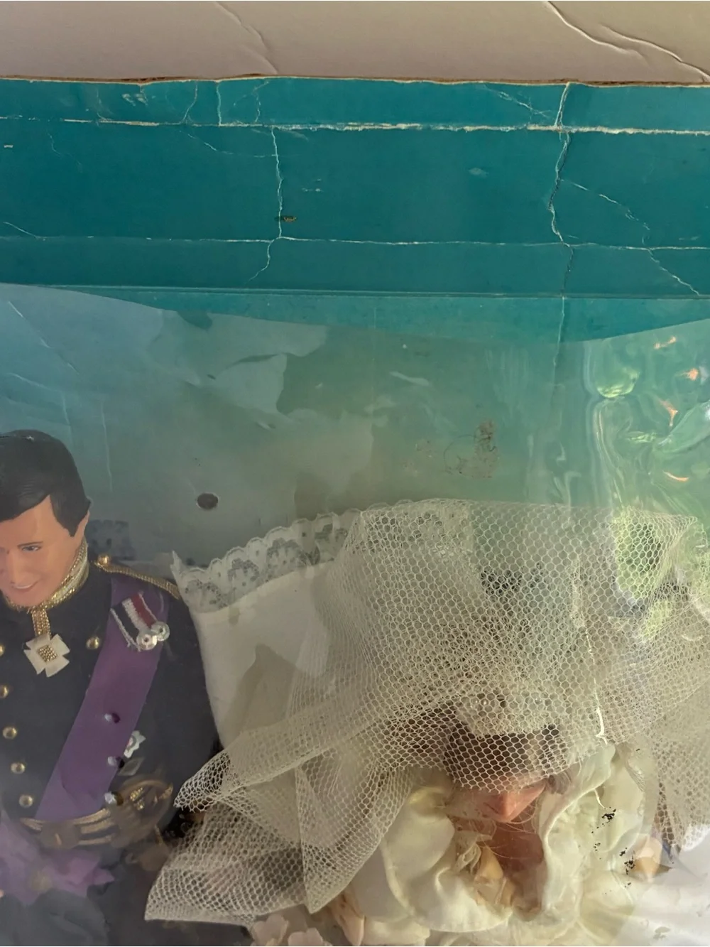 Vintage 1982 Princess Diana & Prince Charles Royal Wedding Doll Set Goldberger